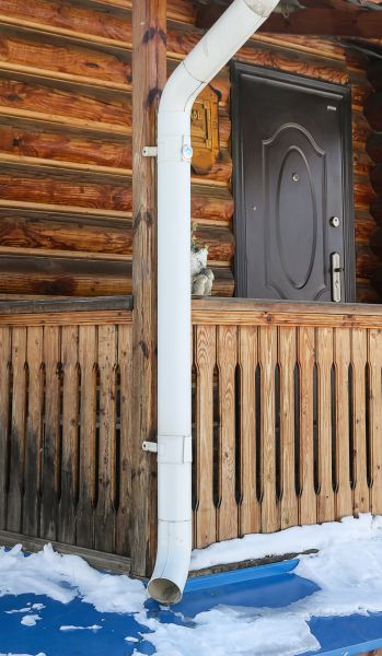 Porch Downspout Installation in Idaho Falls